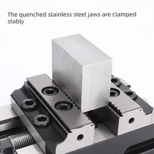 自定心虎钳四轴五轴转台精密夹具cnc数控加工中心同心平口钳4/5寸