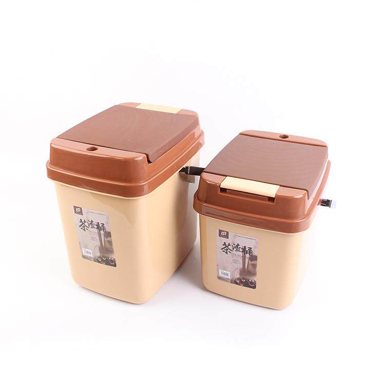 茶台形UOF朔料茶桶水桶茶叶渣虑过大小号排水桶垃圾废水桶带方盖