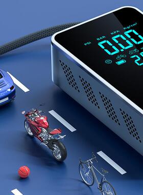 车载充气电泵急应启动电源多能RXU12V汽车无线便携式充气泵功动气