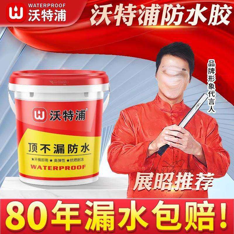沃特浦防水涂料补漏楼顶屋顶房屋房顶外墙顶不漏胶水材料