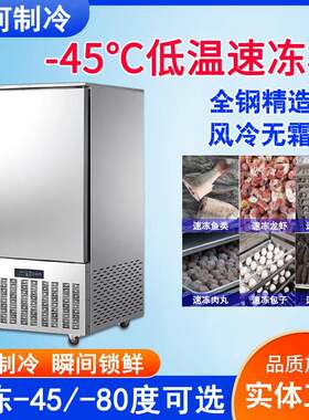冰河商用小型-40度低温急冻柜生坯海鲜速冻机插盘柜冷冻柜