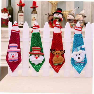 christmas decoration tree Creative sequin tie gifts圣诞领带