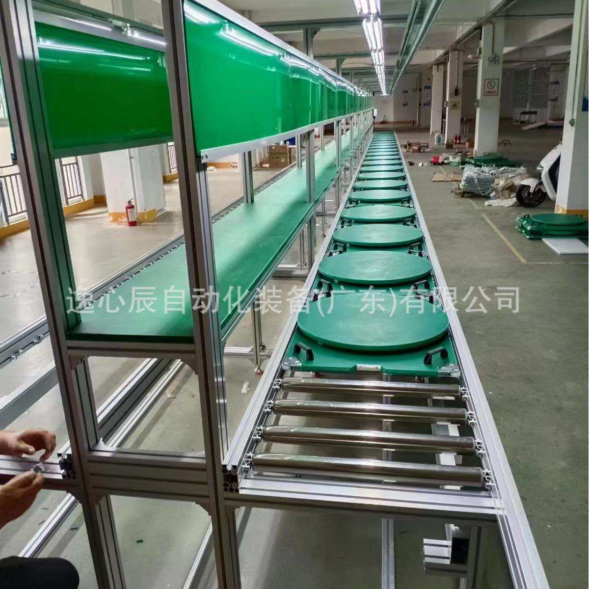 昆山新能源汽车动力电池组装线测试自动移出台倍速流水线3D建模