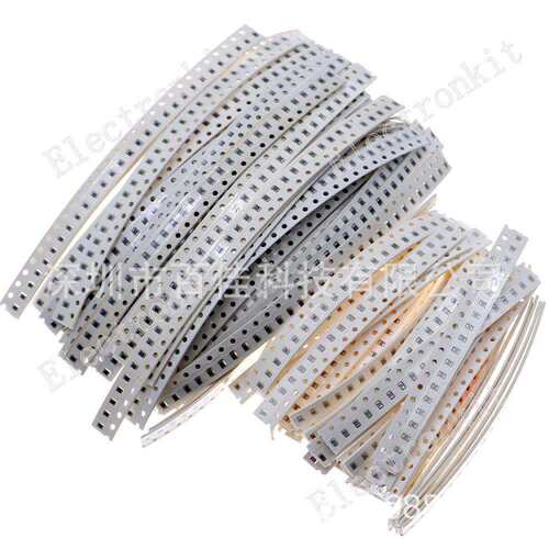 1500个0805 SMD 50种贴片电阻+800个0805 2.2pf-1uf 40种贴片电容