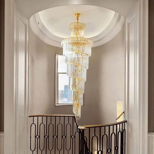 复灯式灯楼大吊奢283华别墅楼梯吊长吊现代简约酒店灯工程餐厅水