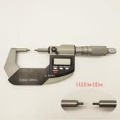 长量0小头数显KLJ千分尺 2mm花键千分尺.001m 头25mm径1 细外径