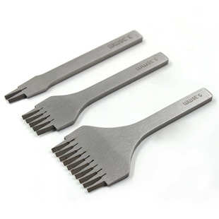 斩 欧式 手工皮艺打孔工具 3.0 3.85间距 DIY皮革斜平斩 3.38 法斩