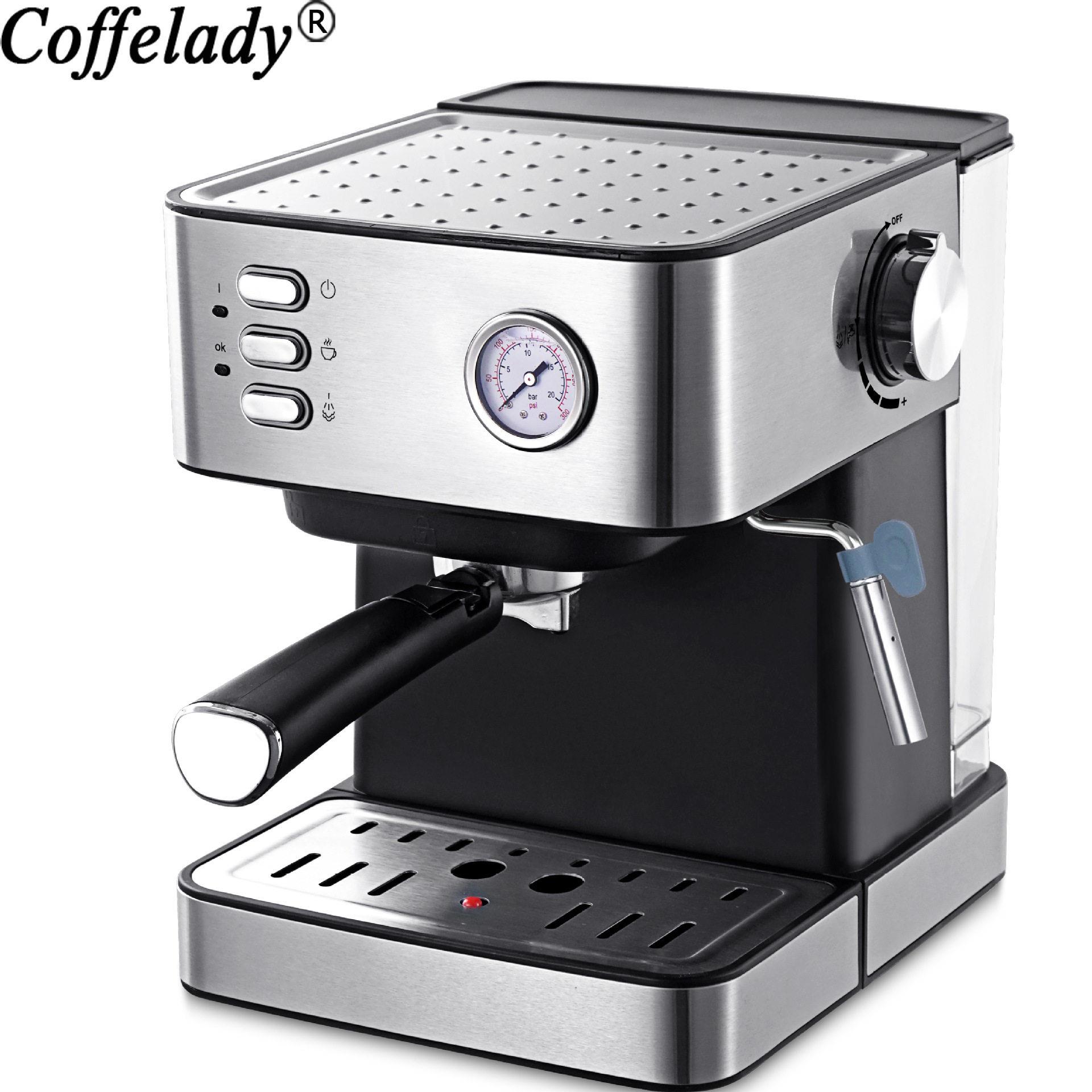 Coffelady15bar半自动意式咖啡机泵压式打奶泡卡布诺奇咖啡机