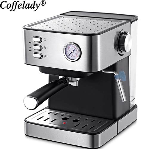 Coffelady15bar半自动意式咖啡机泵压式打奶泡卡布诺奇咖啡机