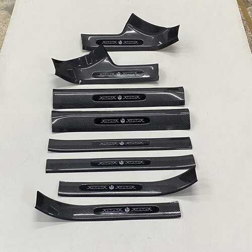 零跑C11 C10改装专用 碳纤维迎宾踏板 内门槛条踏板 门槛后护板