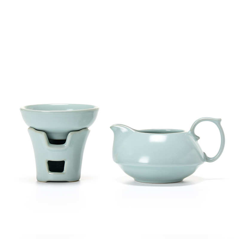 君器汝窑茶漏滤茶器陶瓷茶滤青瓷功夫茶具配件茶道零配茶隔过滤器
