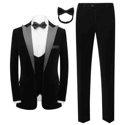D 54484 Men's Shawl Collar Red Suit 新郎西服