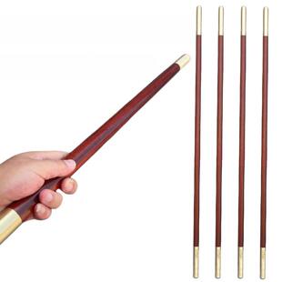 小叶红木太极棒实木健身棒武术棒车载自卫短棒长棒木棒眉棒