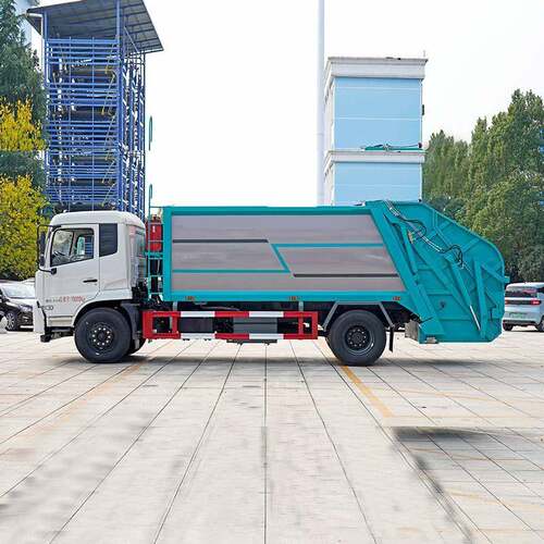 天锦压缩垃圾车14方垃圾收集运输车大落地斗双向压缩