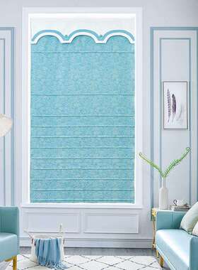 窗帘风北Y218欧罗帘客马卧室垂直扇形卷帘百叶帘现代厅简约百叶窗