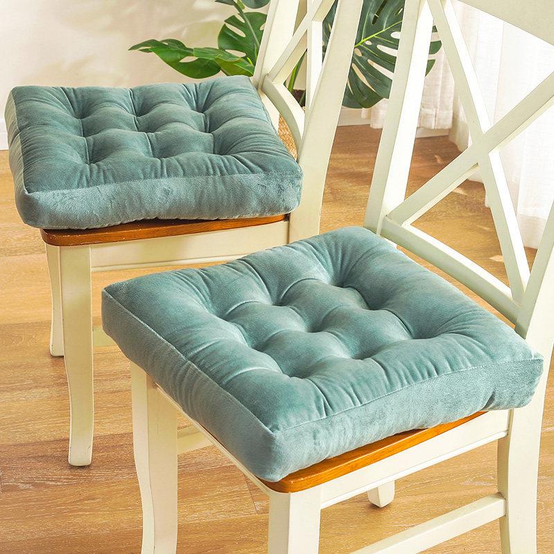 四季加厚防滑餐椅垫椅垫学生榻榻米垫教室凳子坐垫办公室久坐毛绒