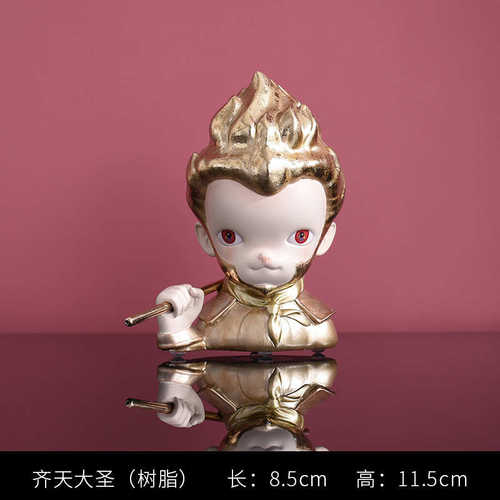 装现代工艺品摆件软装饰品创意电视柜客厅摆件摆件齐天大圣门店