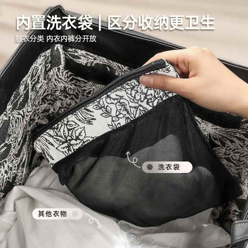 法式篓ZYL24121中古衣收纳带轮浴室大容脏量洗衣篮可折篮叠夹缝脏