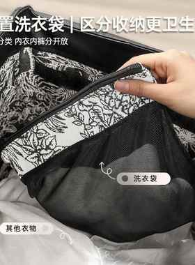 折叠ZYL24121夹缝脏衣篮法式洗收中古可脏衣篓纳篮带轮浴室大容量