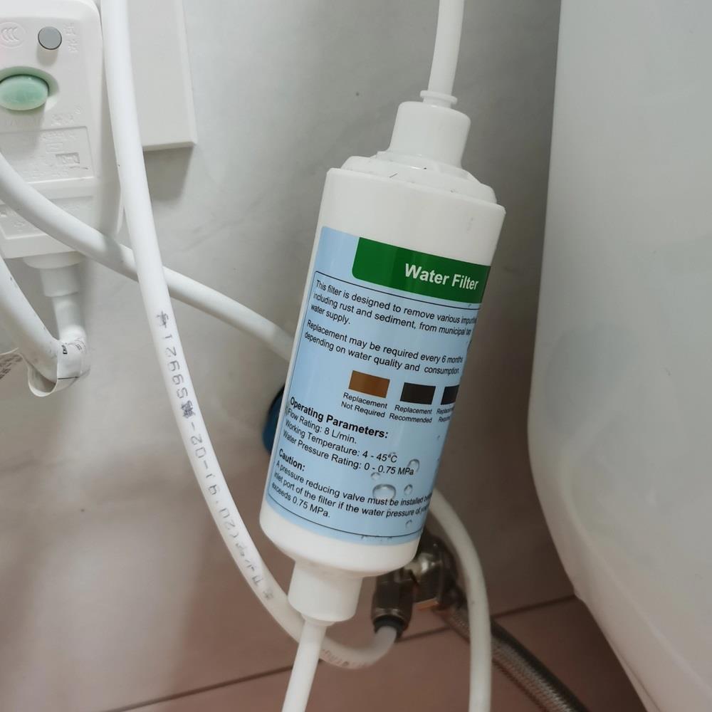 智能马桶盖前置过滤器2分快接6mm管直通净水滤芯通用款适配多品牌