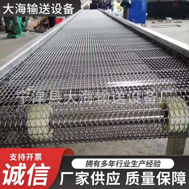 加工不锈钢蔬菜网带输送线支轴链输送机物料斗式提升机多种型号