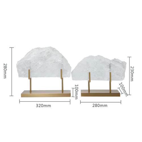 轻奢现代水晶石摆件现代简约客厅玄关博古架样板间家居软装饰品