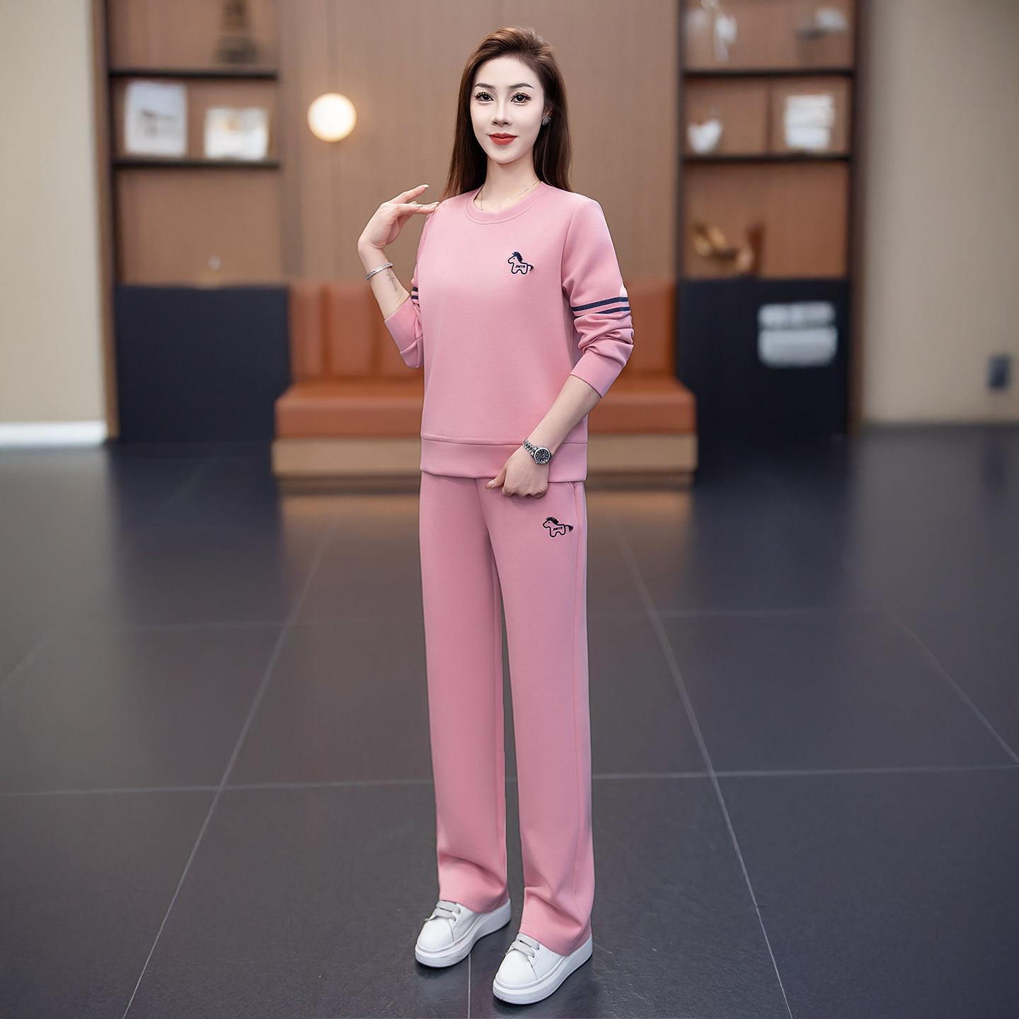 2026新款休闲洋气时尚减龄套装女春运动服欧货爆款高端卫衣两件套