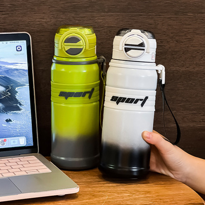 保温杯不锈钢容量吸管杯子保温杯