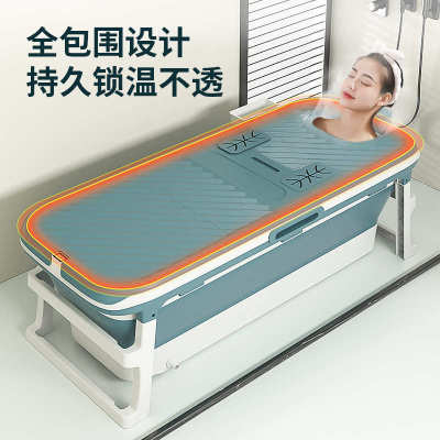 加厚超大双层成人泡澡桶折叠浴缸儿童游泳大人浴桶洗澡桶浴盆批发