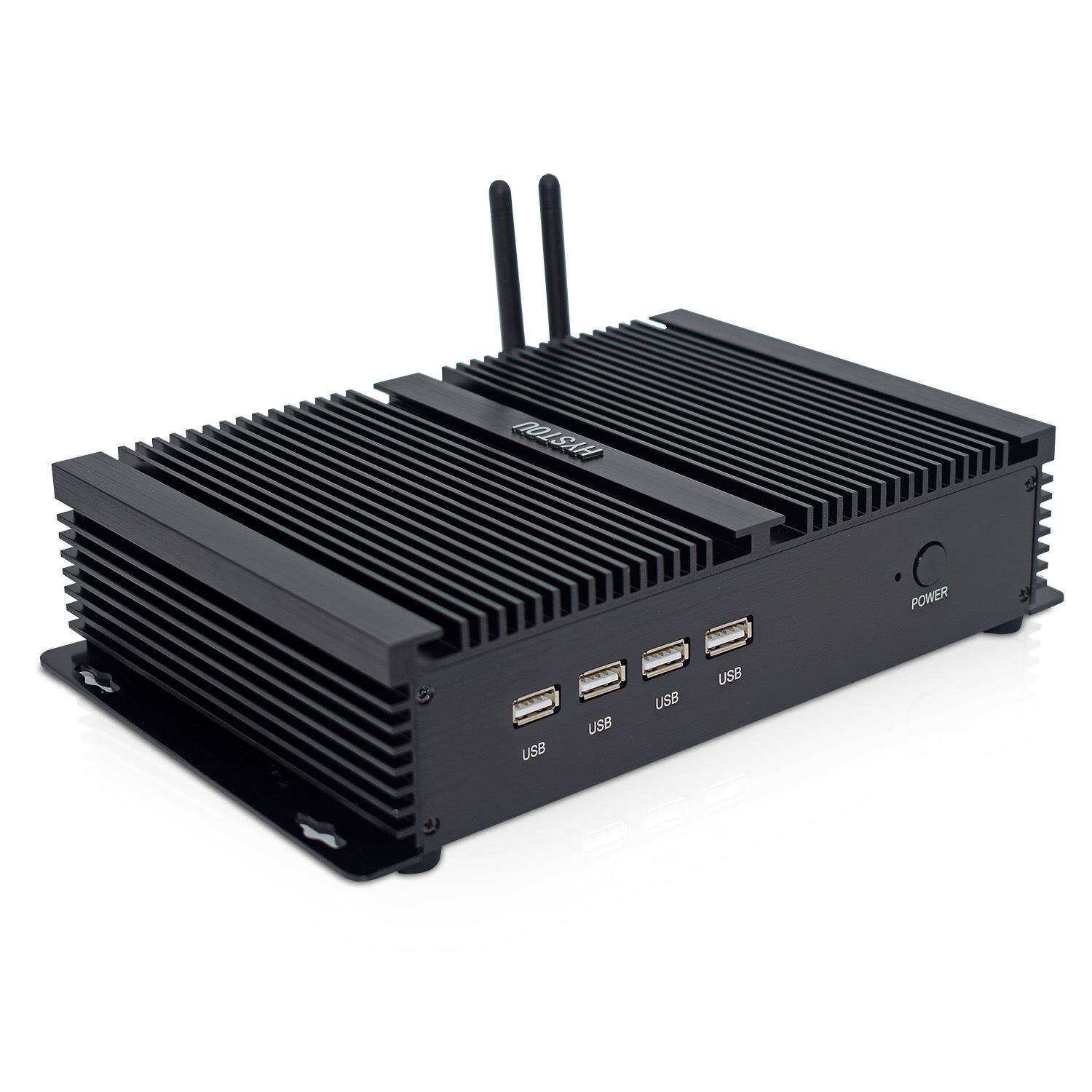 迷你电脑工控机i5-3317U双网无风扇软路由mini云主机瘦客户minipc
