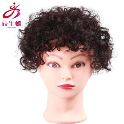 高档枝生补蝶发女隐假形无痕修脸蓬顶松头遮白发刘海真发发片发块