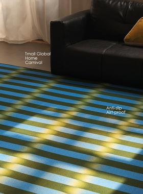 绿色覆古地毯客厅免洗可擦书房卧室床边脚垫房间沙发地垫茶几垫毯