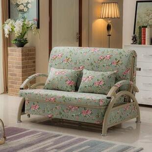 沙发床铁两用折叠式小公寓铁框架1.2双推拉式储物柜经济书房客厅