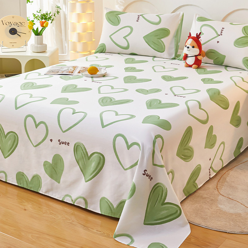 纯棉床单单件100全棉被单学生宿舍单人双人儿童床盖三件套夏季1.5,床上用品,床单,淘宝优惠券,粉丝福利购,淘宝优惠卷