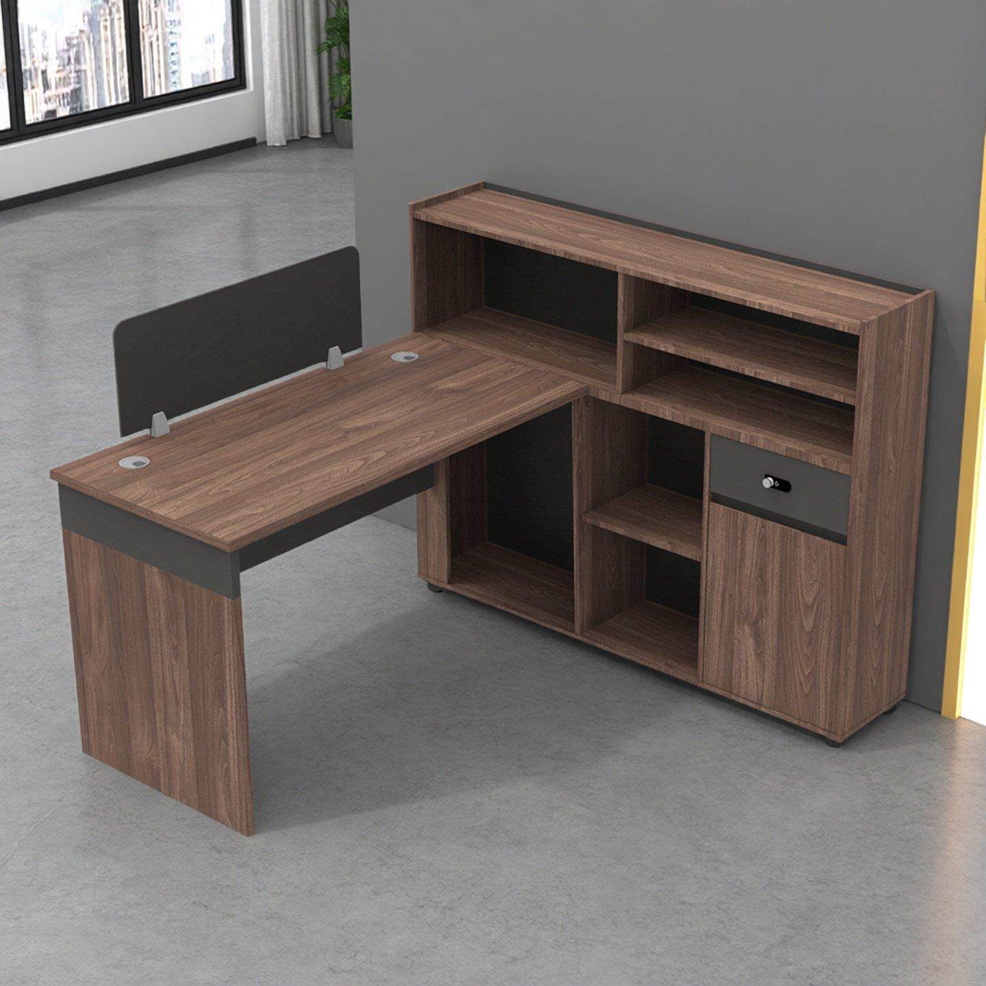 职员屏风工作位办公卡位卡座2468人简约现代职员办公桌财务桌组合