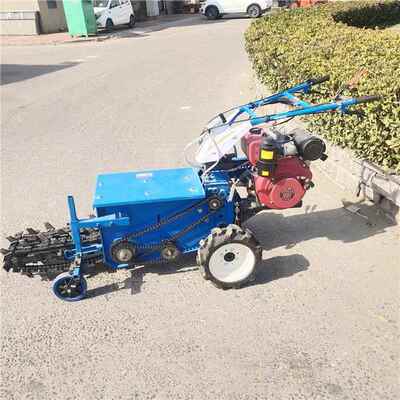 GBI农用小型手扶开犁耕沟机多功能链条式微挖沟机地松土机