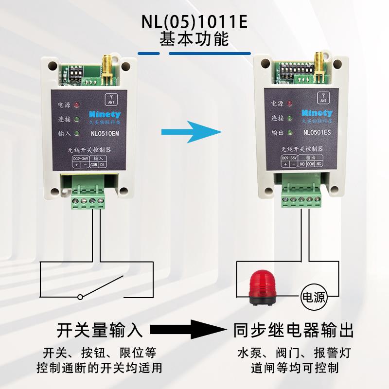 远无遥线步开关量同对传模程块控继电器输出远距离传输大功率收发