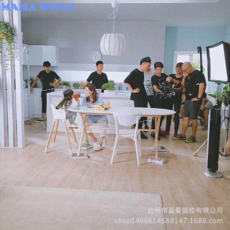 德国2026新款儿童塑料实木餐椅婴儿木头榉木餐椅宝宝高脚可调节百