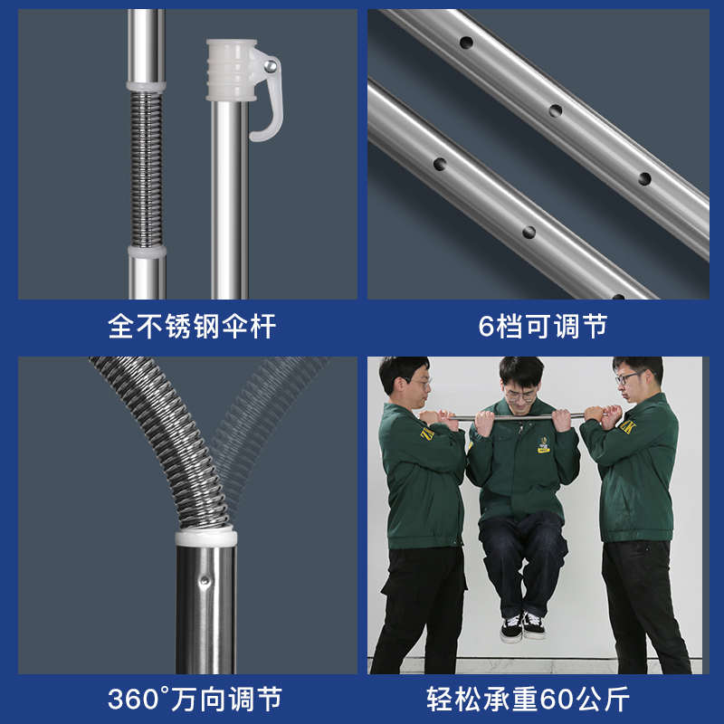 中逵钓伞新款钓鱼专用遮阳伞沙滩户外防晒加厚新型黑胶大钓伞
