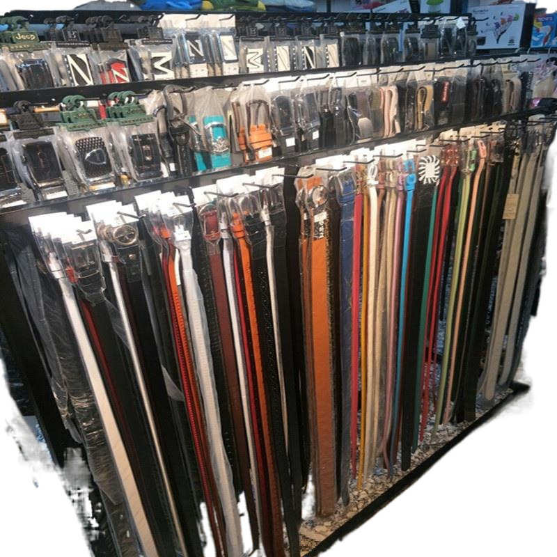 皮带架子落地展示架多功能陈列架服装店多层挂皮带架子铁艺腰带架