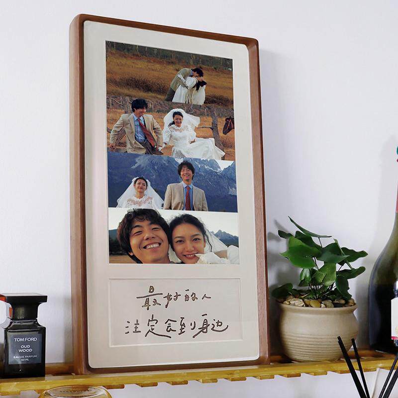 3EW1实木相框摆台情侣相框照片结婚登记摆台diy相框结婚周年纪念