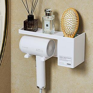 吹风机架免打孔卫生间壁挂式电吹风置物架浴室风筒收纳架子放置架