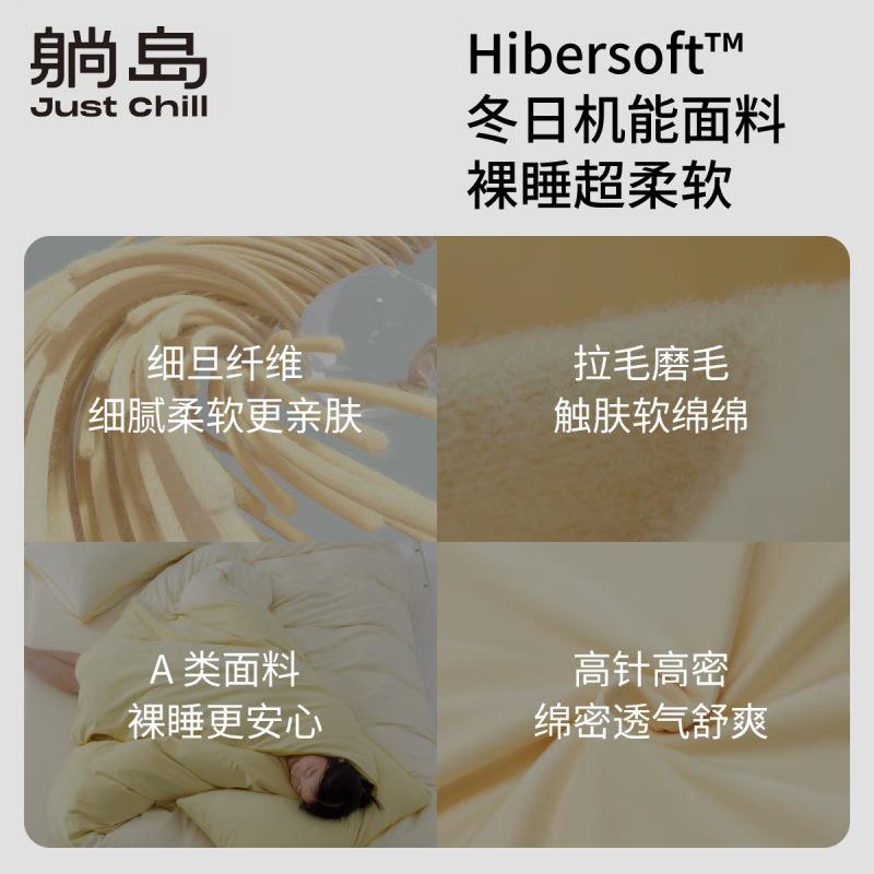 躺岛细旦拉毛四件套冬季被套柔软被罩亲肤秋冬床笠款床品件套床单