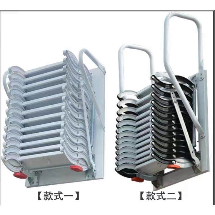 电动壁挂阁楼伸缩楼梯室外家用别墅覆式升降拉伸拉折叠收缩挂梯子