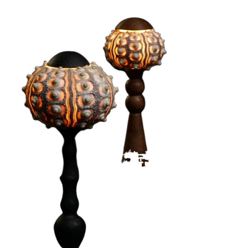 侘寂风法式复古台灯海胆灯氛围灯装饰灯中古设计灯具摆件新年礼品