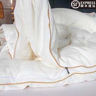 二合一子母被拉链款全棉加厚大豆纤维蚕丝被冬被被芯四季春秋被子