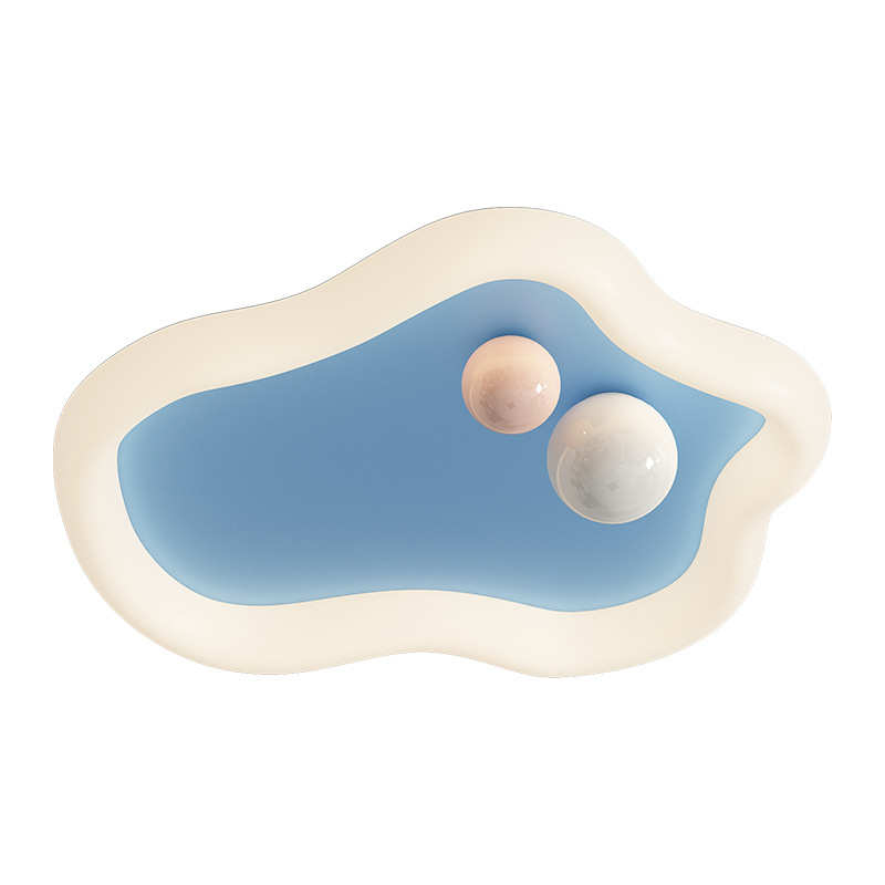 儿童房灯家用护眼房间云朵灯浪漫风女孩奶油温馨卧室男孩吸顶灯灯