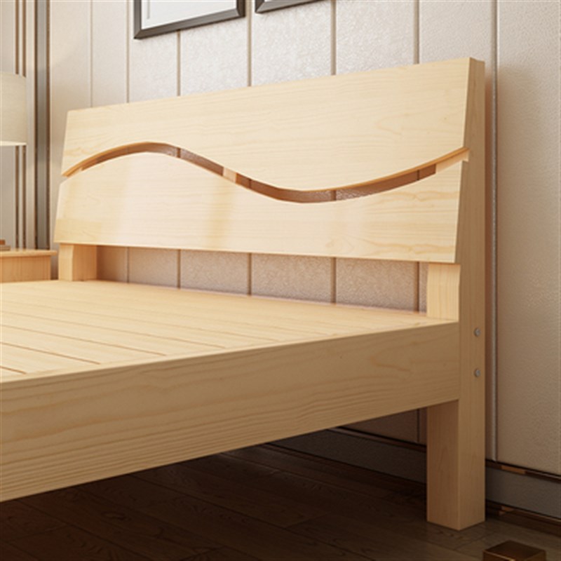 单人床小户九实木八长小户型2一米宽1二五学生1长一米一米户型的