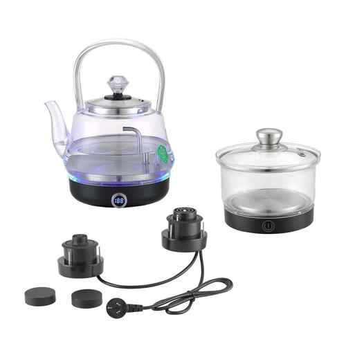 全太太岩板茶桌茶台茶几隔空烧水壶两孔茶壶全自动上水壶电磁炉