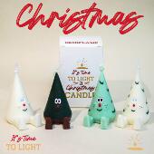 松树系列可爱耶诞树香薰蜡烛卧室小众创意摆件高级耶诞节生日礼物